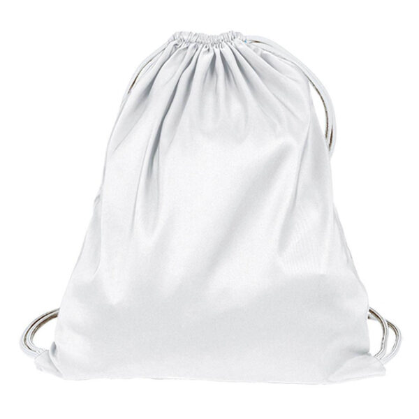 Mochila de cuerdas blanca con purpurina